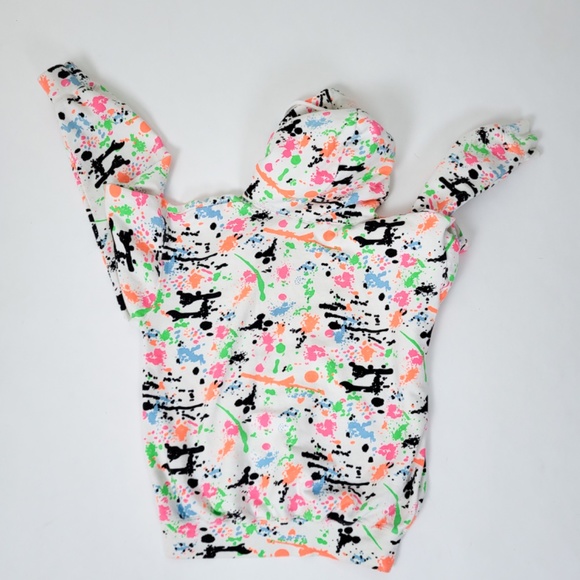 Vintage 80's sweatshirt hoodie splatter paint - Picture 8 of 10
